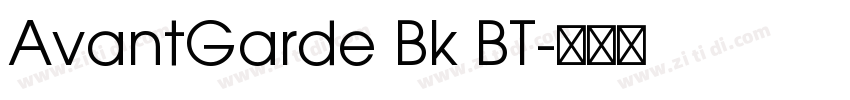 AvantGarde Bk BT字体转换